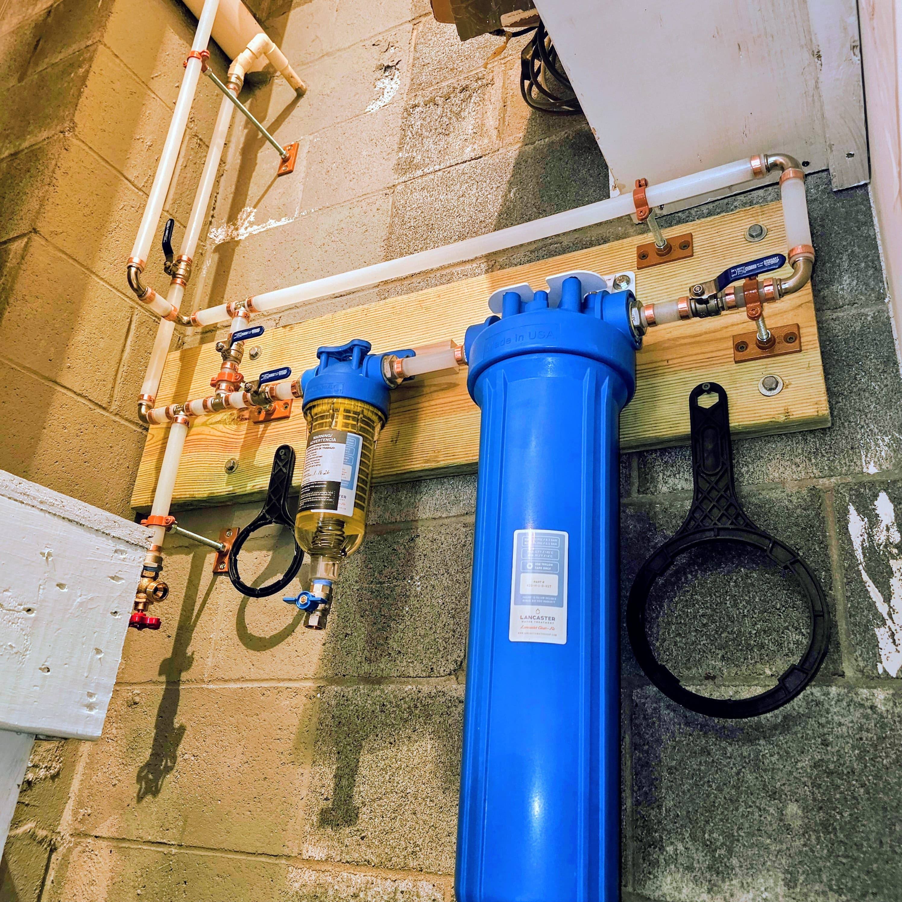 Recent plumbing work
